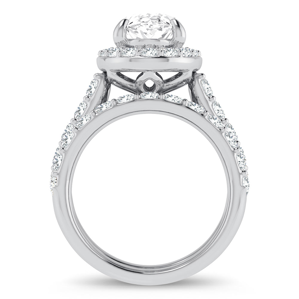 14K 5.00CT Certified Lab Grown Diamond Bridal Ring - Picasso Gold & Diamond Jewelry