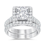 14K 5.00CT Certified Lab Grown Diamond Bridal Ring - Picasso Gold & Diamond Jewelry