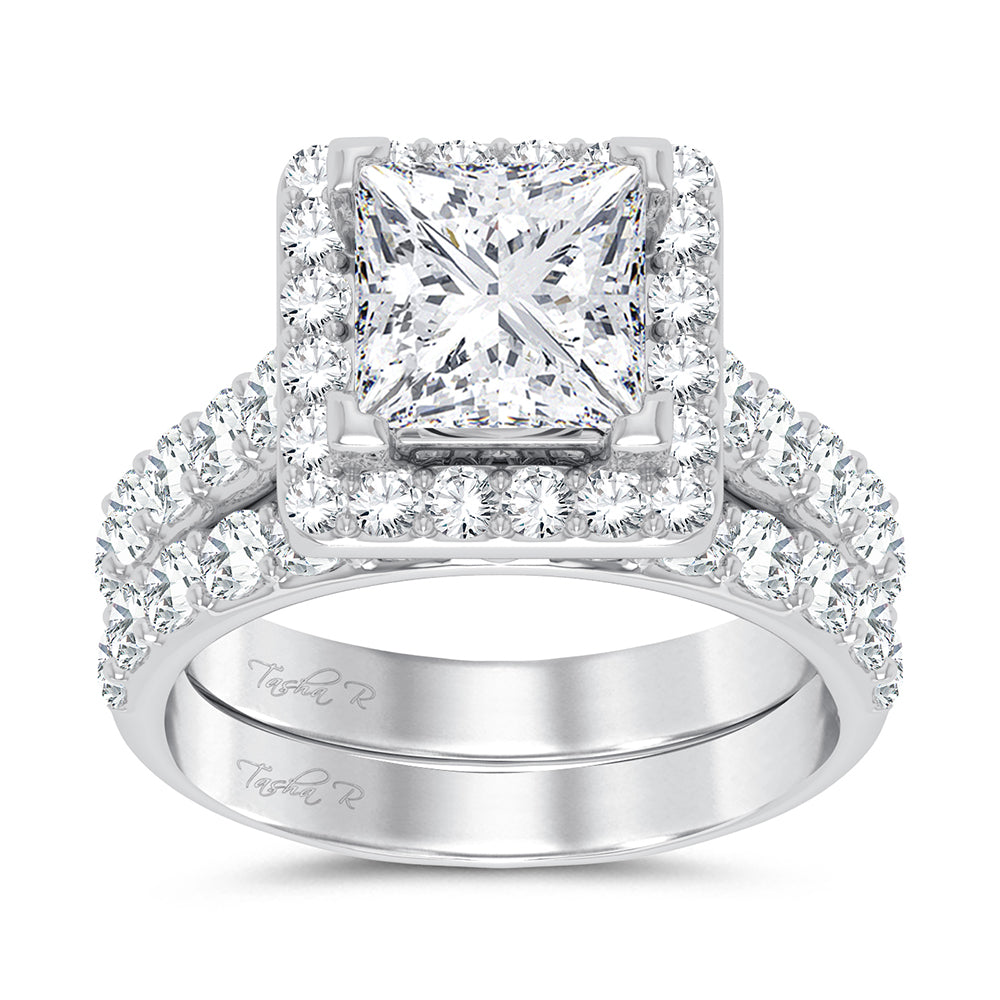 14K 5.00CT Certified Lab Grown Diamond Bridal Ring - Picasso Gold & Diamond Jewelry