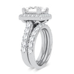 14K 5.00CT Certified Lab Grown Diamond Bridal Ring - Picasso Gold & Diamond Jewelry