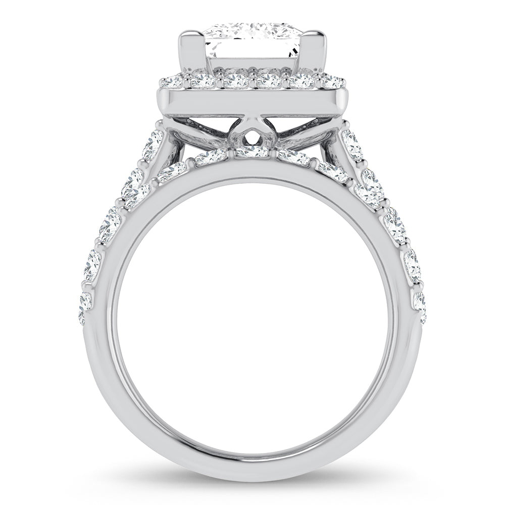 14K 5.00CT Certified Lab Grown Diamond Bridal Ring - Picasso Gold & Diamond Jewelry