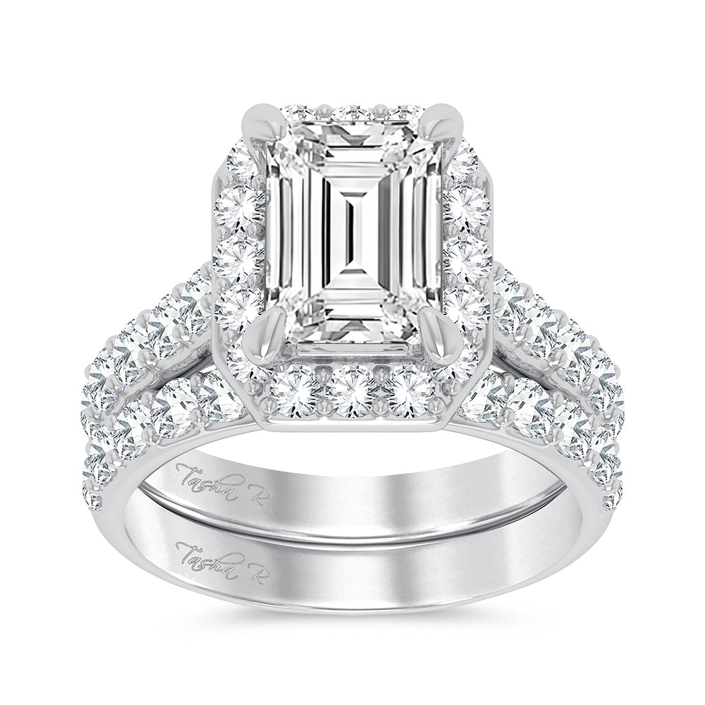 14K 5.00CT Certified Lab Grown Diamond Bridal Ring - Picasso Gold & Diamond Jewelry