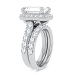 14K 5.00CT Certified Lab Grown Diamond Bridal Ring - Picasso Gold & Diamond Jewelry