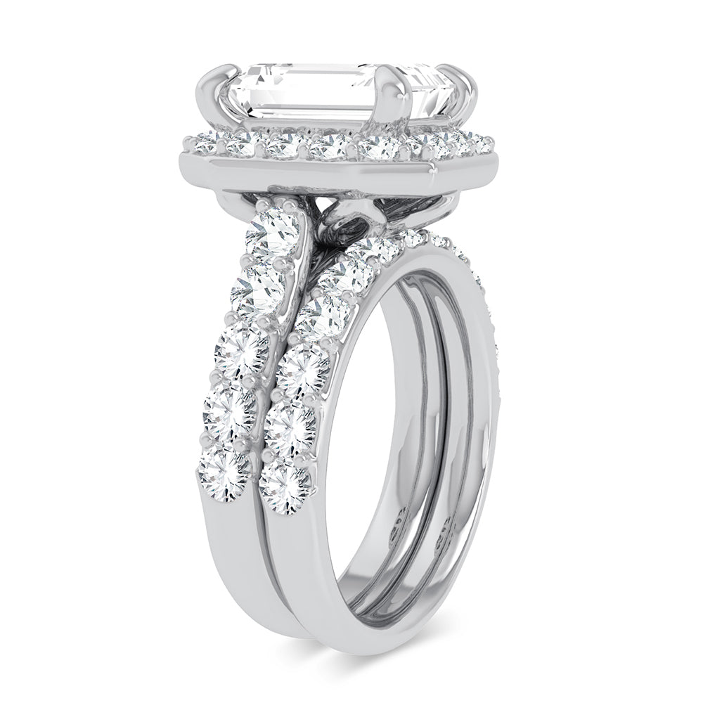14K 5.00CT Certified Lab Grown Diamond Bridal Ring - Picasso Gold & Diamond Jewelry