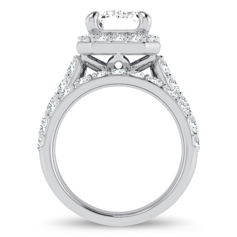 14K 5.00CT Certified Lab Grown Diamond Bridal Ring - Picasso Gold & Diamond Jewelry