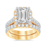 14K 5.00CT Certified Lab Grown Diamond Bridal Ring - Picasso Gold & Diamond Jewelry