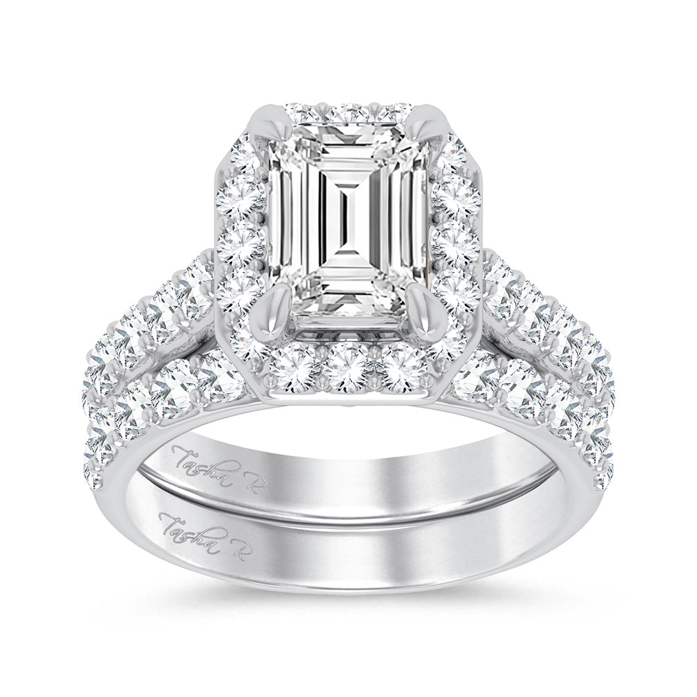 14K 5.00CT Certified Lab Grown Diamond Bridal Ring - Picasso Gold & Diamond Jewelry