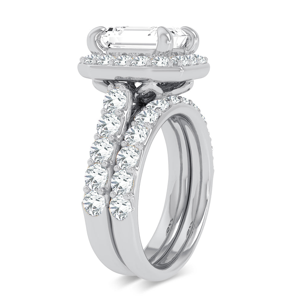 14K 5.00CT Certified Lab Grown Diamond Bridal Ring - Picasso Gold & Diamond Jewelry