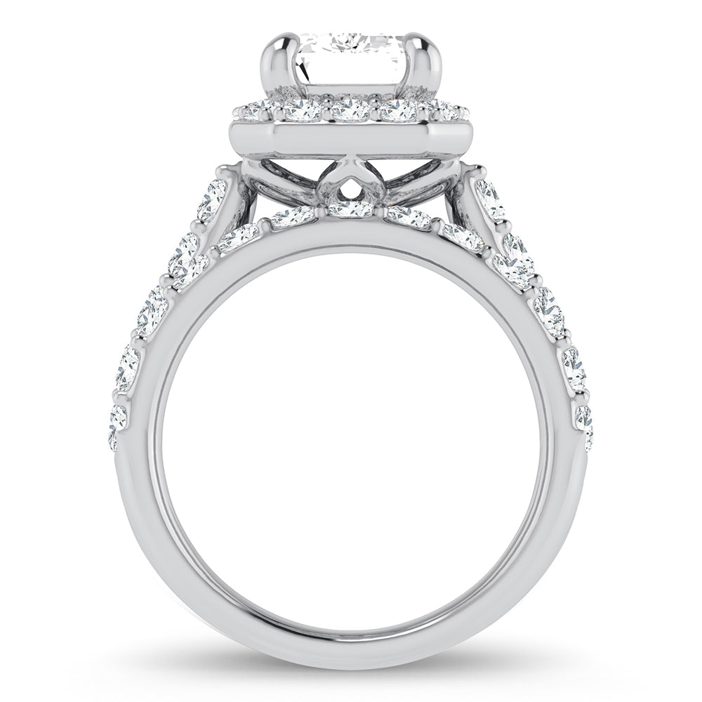 14K 5.00CT Certified Lab Grown Diamond Bridal Ring - Picasso Gold & Diamond Jewelry