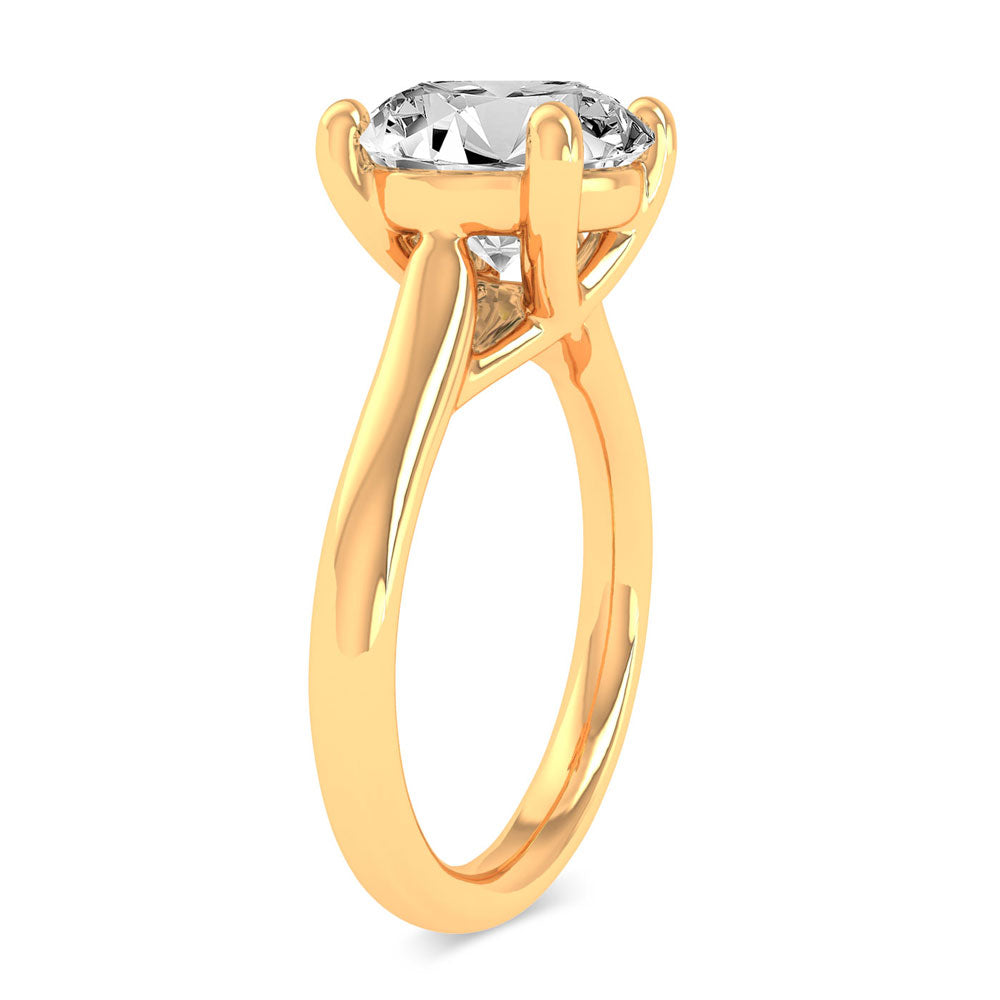 14K 3.00CT Certified Lab Grown Engagement Ring - Picasso Gold & Diamond Jewelry