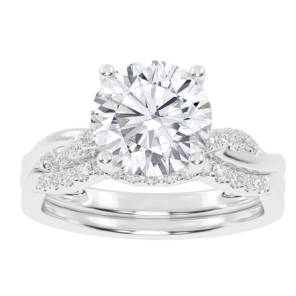 10K 1.25CT Certified Lab Grown Diamond Bridal Ring - Picasso Gold & Diamond Jewelry