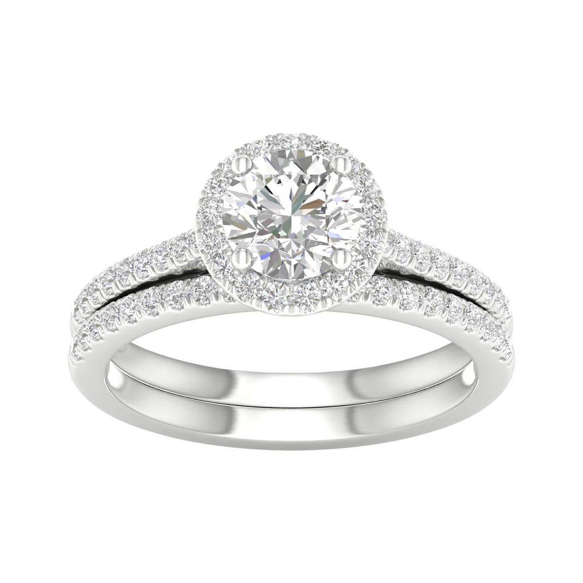 14K 1.50CT Certified Lab Grown Diamond Bridal Ring - Picasso Gold & Diamond Jewelry