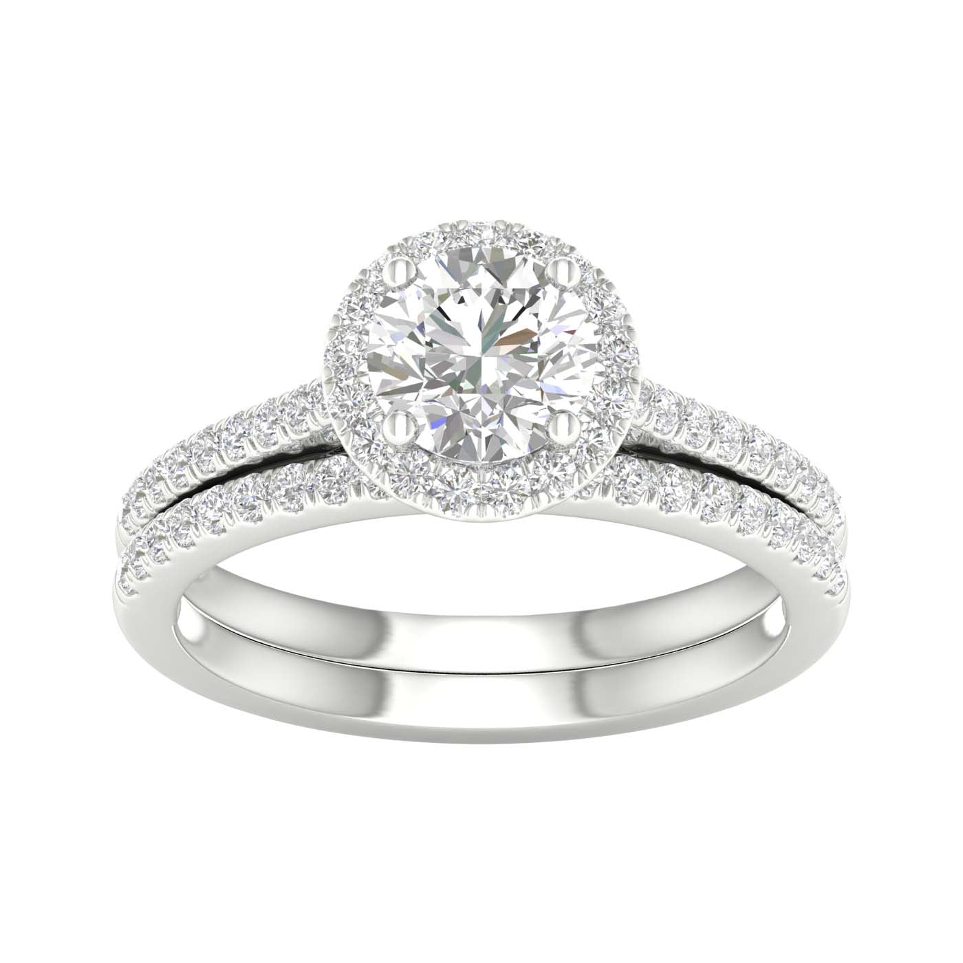 14K 1.50CT Certified Lab Grown Diamond Bridal Ring - Picasso Gold & Diamond Jewelry