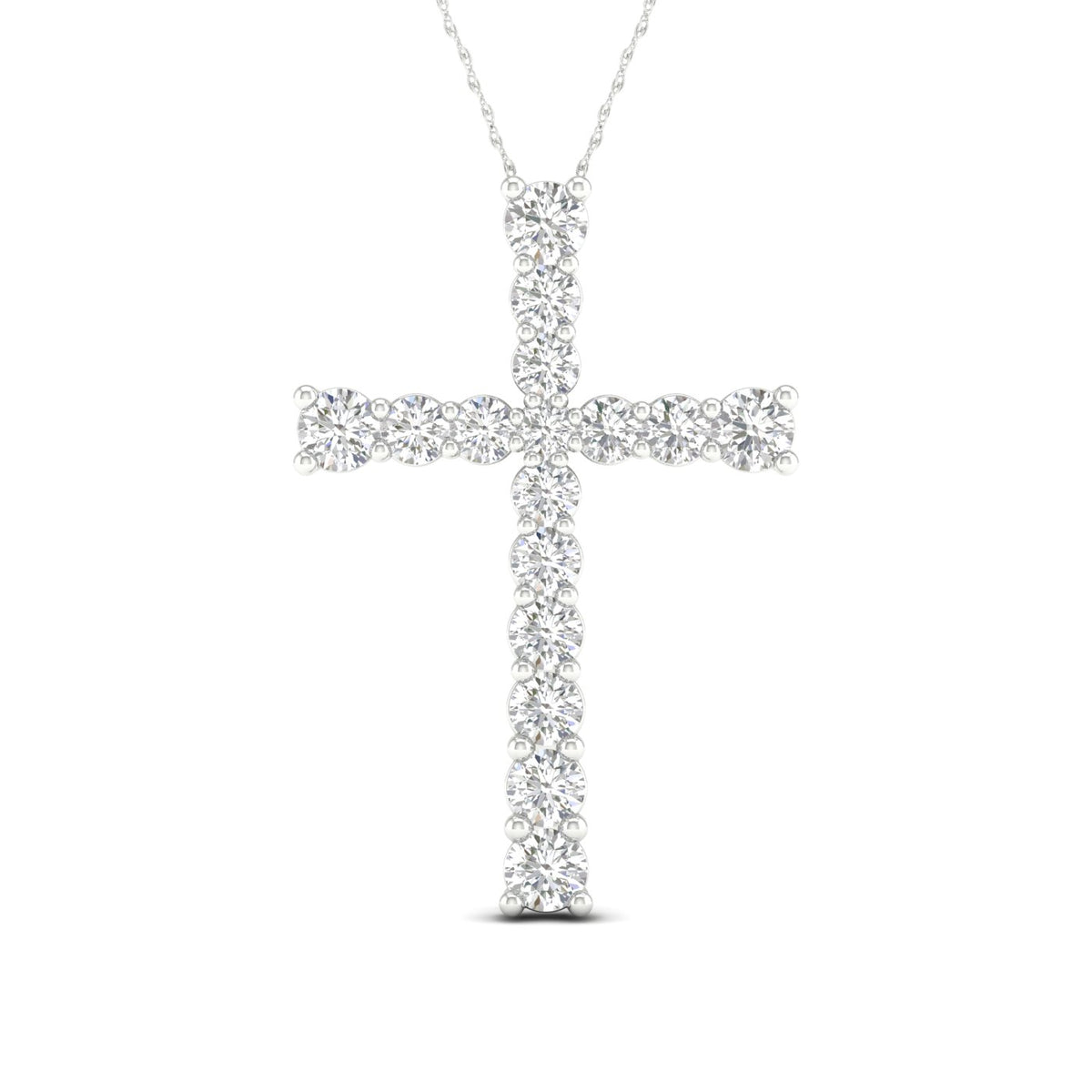 2 carats Diamond Cross Pendant VS DIamonds by Picasso Gold & Diamond Jewelry