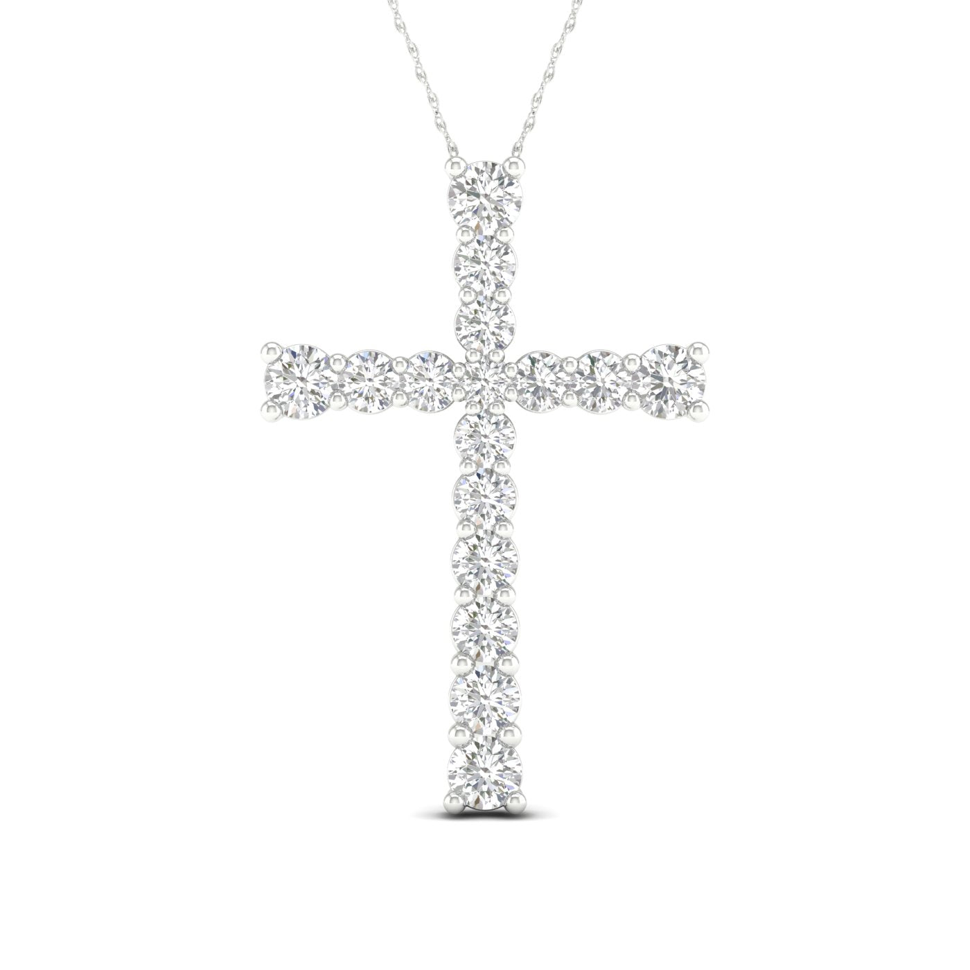 2 carats Diamond Cross Pendant VS DIamonds by Picasso Gold & Diamond Jewelry