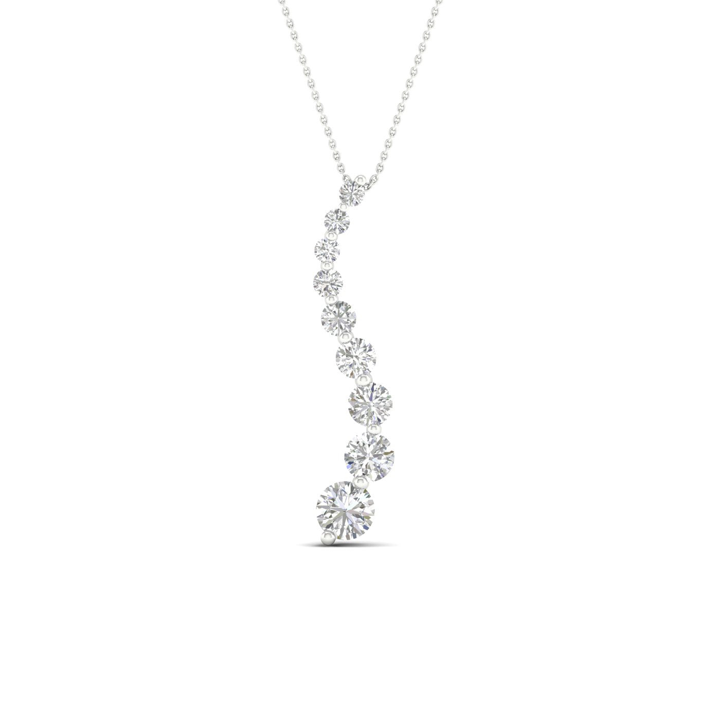14K 1.00CT Lab Diamond Pendant - Picasso Gold & Diamond Jewelry