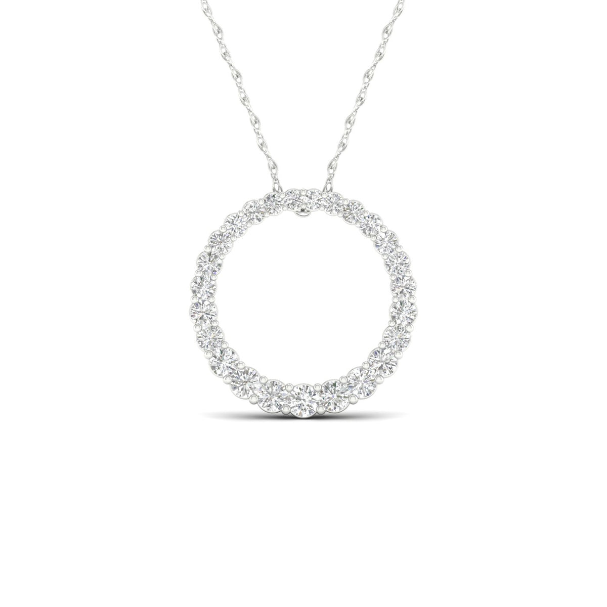 14K 1.00CT Lab Diamond Pendant - Picasso Gold & Diamond Jewelry