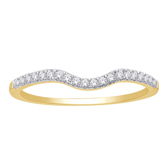 Elegance Refined: 14K 0.12-0.14CT D-Ladies Bands