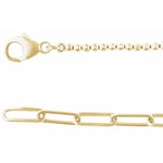 14K Yellow Gold 3 1/5 CTW Natural Diamond Adjustable Necklace (15-18”) - Picasso Gold & Diamond Jewelry