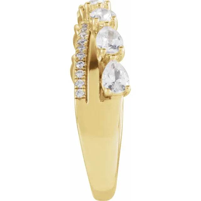 14K Yellow Gold 1 1/8 CTW Natural Diamond Ring - Picasso Gold & Diamond Jewelry