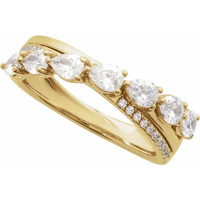 14K Yellow Gold 1 1/8 CTW Natural Diamond Ring - Picasso Gold & Diamond Jewelry