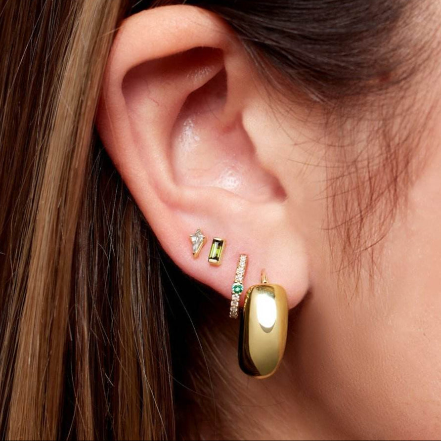 14K Yellow Electroform 20mm Hoop Earrings | Polished Finish, Hollow Design | Picasso Gold & Diamond Jewelry - Picasso Gold & Diamond Jewelry
