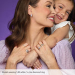 14K White Gold 1/2 CTW Lab-Grown Diamond Bypass Ring – Elegant & Sustainable Fine Jewelry - Picasso Gold & Diamond Jewelry