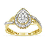 Radiant Sparkle: 10K 0.25CT D-Ladies Rings - Picasso Gold & Diamond Jewelry