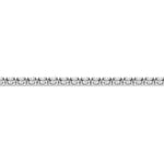 Elegant 14K White Gold tennis necklace, detail view.