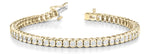 Bezel Set Lab Grown Diamond Bracelet - 2 1/6 ct tw | 14K & 18K Gold, VS1 D/E/F | 14K Yellow Gold | Lab Grown Diamond Bracelet
