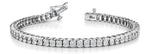 Bezel Set Lab Grown Diamond Bracelet - 2 1/6 ct tw | 14K & 18K Gold, VS1 D/E/F | 14K White Gold | Lab Grown Diamond Bracelet