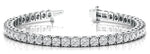 3 ct tw Lab Grown Diamond Tennis Bracelet in 14K White Gold