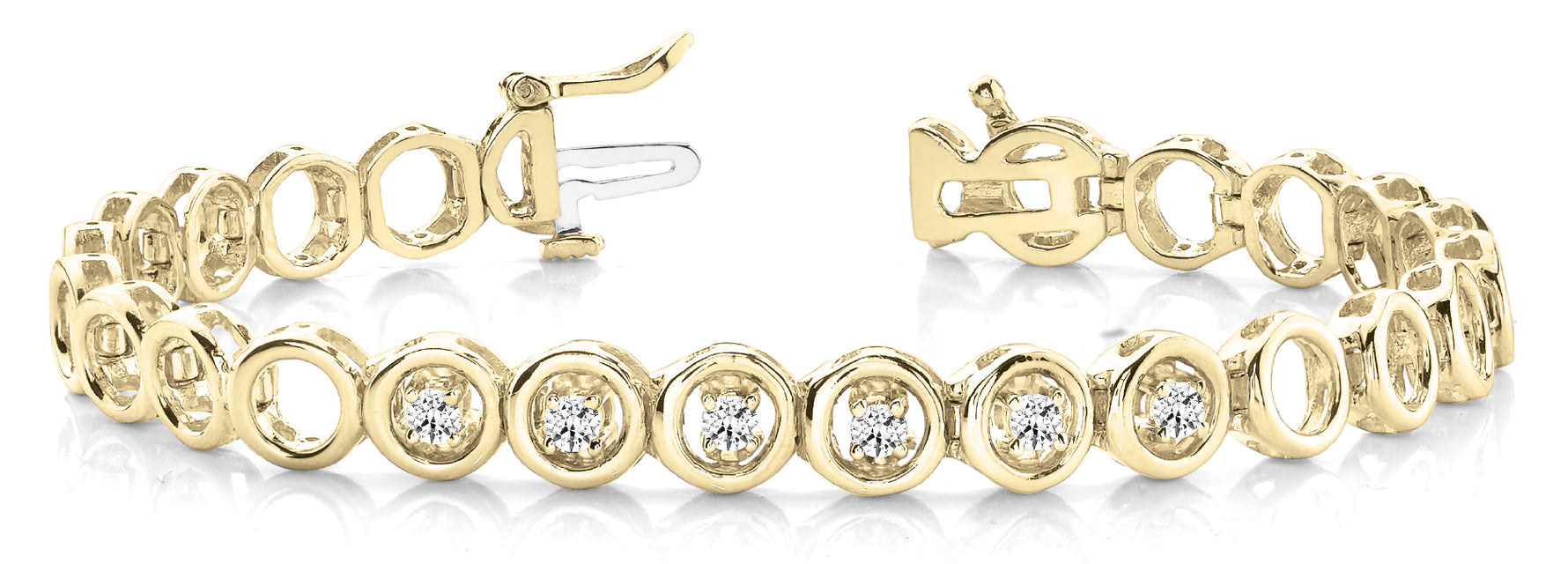 Add-A-Stone Lab Grown Diamond Bracelet - 1/4 ct tw | 14K & 18K Gold, VS1 D/E/F | 14K Yellow Gold | Lab Grown Diamond Bracelet