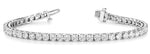 2 ct tw Lab Grown Diamond Tennis Bracelet in 18K White Gold