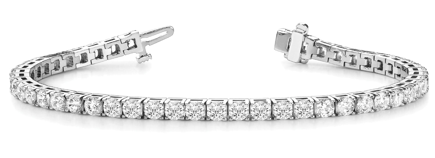 2 ct tw Lab Grown Diamond Tennis Bracelet in 18K White Gold