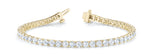 9 7/8 ct tw Lab Grown Diamond Tennis Bracelet in 14K Yellow Gold