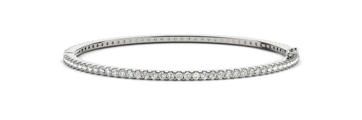 7/8 ct tw Lab Grown Diamond Bracelet in 14K White Gold