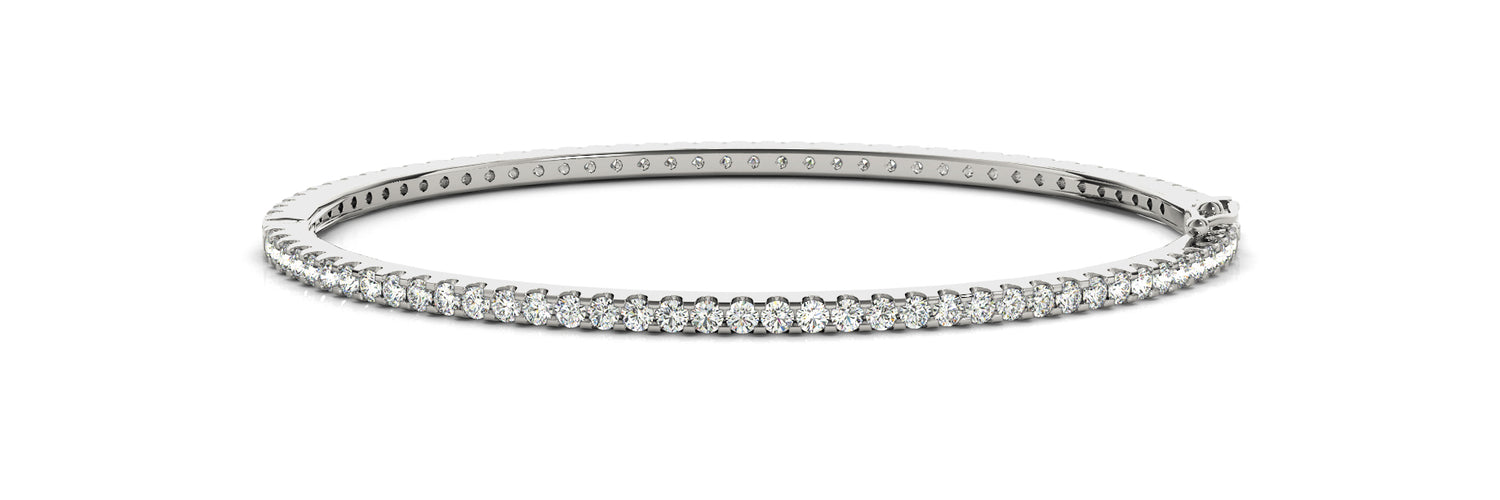 7/8 ct tw Lab Grown Diamond Bracelet in 14K White Gold