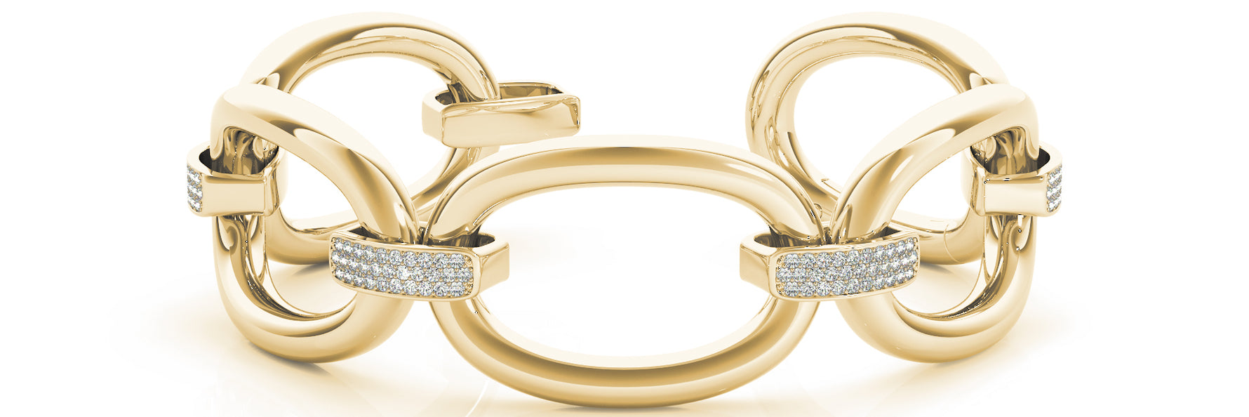 Italian Made Lab Grown Diamond Bracelet - 1 1/3 ct tw | 14K & 18K Gold, VS1 D/E/F | 14K Yellow Gold | Lab Grown Diamond Bracelet