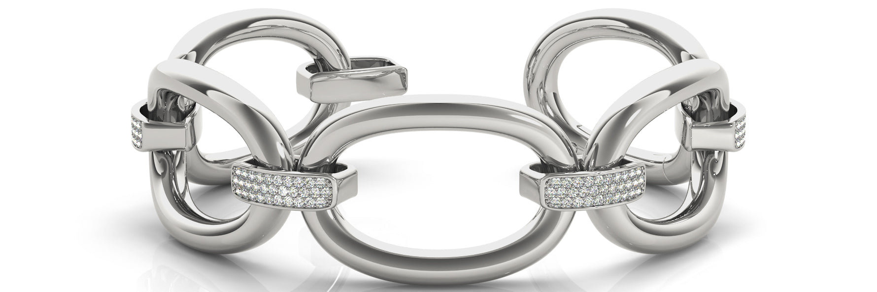 Italian Made Lab Grown Diamond Bracelet - 1 1/3 ct tw | 14K & 18K Gold, VS1 D/E/F | 14K White Gold | Lab Grown Diamond Bracelet