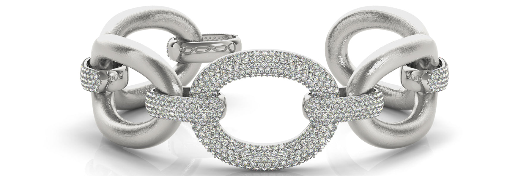 Italian Made Lab Grown Diamond Bracelet - 5 1/6 ct tw | 14K & 18K Gold, VS1 D/E/F | 14K Yellow Gold | Lab Grown Diamond Bracelet