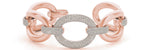 Italian Made Lab Grown Diamond Bracelet - 5 1/6 ct tw | 14K & 18K Gold, VS1 D/E/F | 14K Rose Gold | Lab Grown Diamond Bracelet