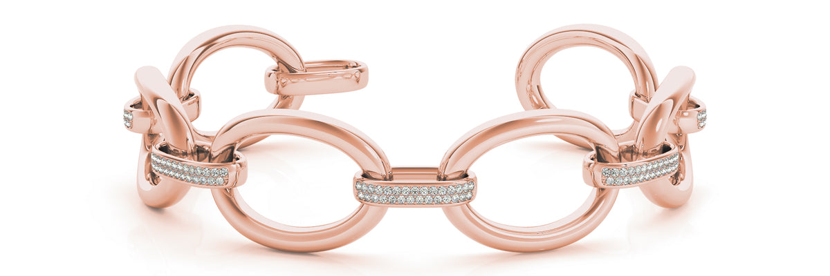Italian Made Lab Grown Diamond Bracelet - 1 1/3 ct tw | 14K & 18K Gold, VS1 D/E/F | Lab Grown Diamond Bracelet