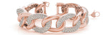 Italian Made Lab Grown Diamond Bracelet - 11 1/2 ct tw | 14K & 18K Gold, VS1 D/E/F | 14K Rose Gold | Lab Grown Diamond Bracelet