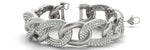 Italian Made Lab Grown Diamond Bracelet - 11 1/2 ct tw | 14K & 18K Gold, VS1 D/E/F | 14K White Gold | Lab Grown Diamond Bracelet