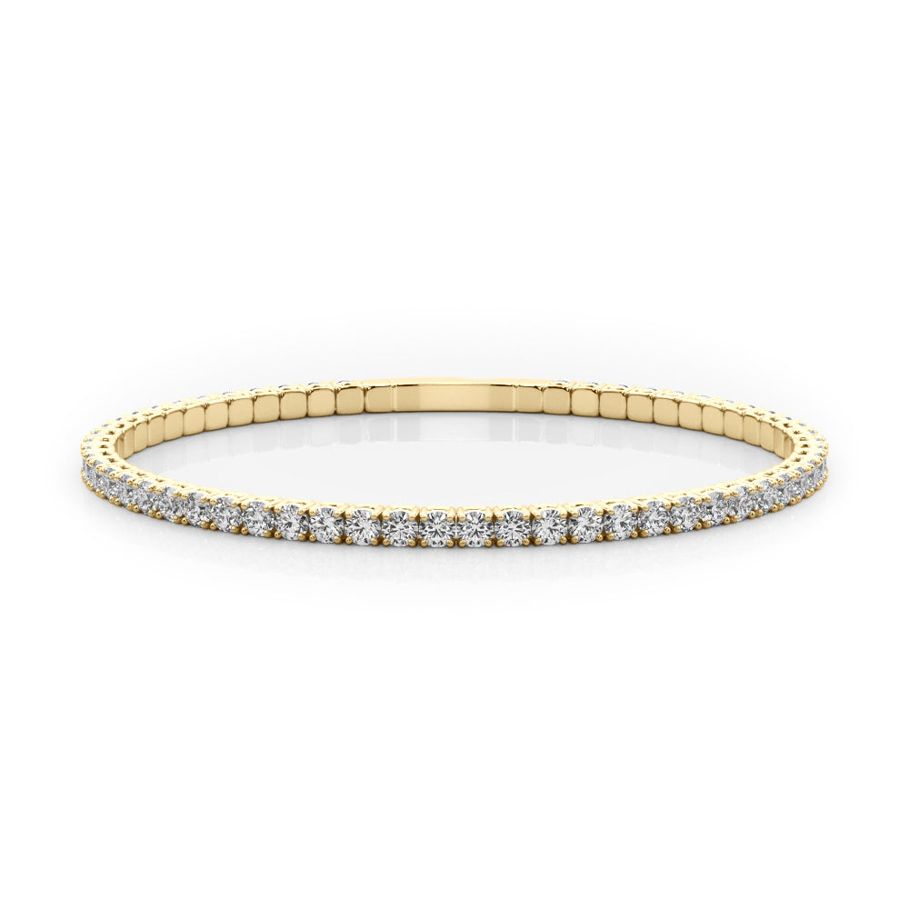 1 5/8 ct tw Lab Grown Diamond Eternity Bracelet in 18K Yellow Gold