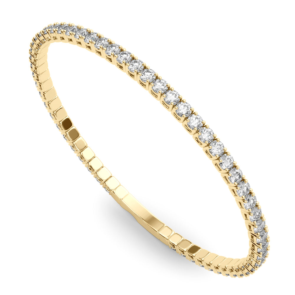 1 5/8 ct tw Lab Grown Diamond Eternity Bracelet in 18K Yellow Gold