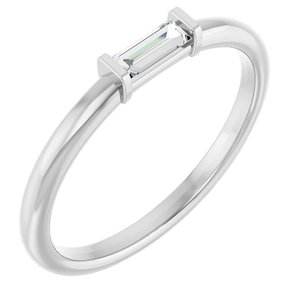 Platinum 1/8 CTW Natural Diamond Stackable Ring - Picasso Gold & Diamond Jewelry