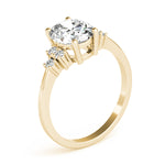 Oval Cluster Lab Grown Diamond Engagement Ring - VS1 D/E/F | 14K & 18K Gold | 14K White Gold | Oval Lab Diamond | Picasso Gold & Diamond Chicago