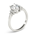 Oval Cluster Lab Grown Diamond Engagement Ring - VS1 D/E/F | 14K & 18K Gold | 14K Yellow Gold | Oval Lab Diamond | Picasso Gold & Diamond Chicago